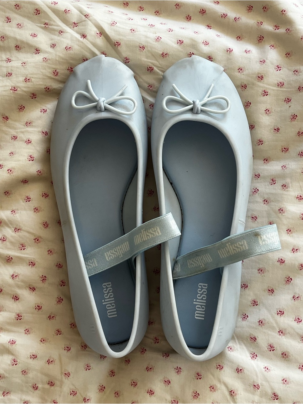 Melissa Women's Light Blue Ballet Jelly Flats